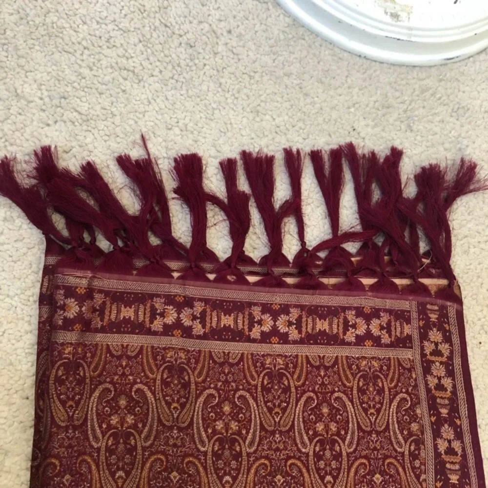 🌵 Paisley Scarf with Fringe Tassels EUC